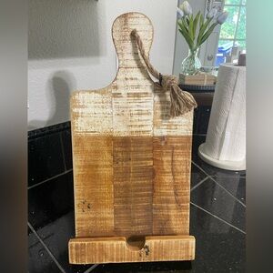 NWT - Farmhouse Wooden Stand for Cookbook or Tablet